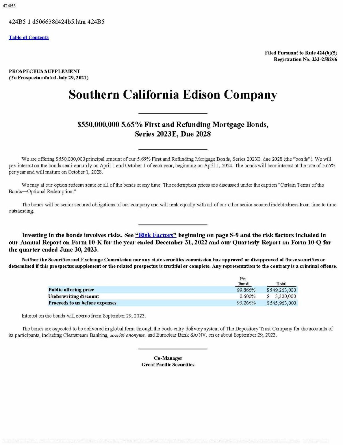 GPS Co-Manages $550 Million Southern Californian Edison Transaction ...